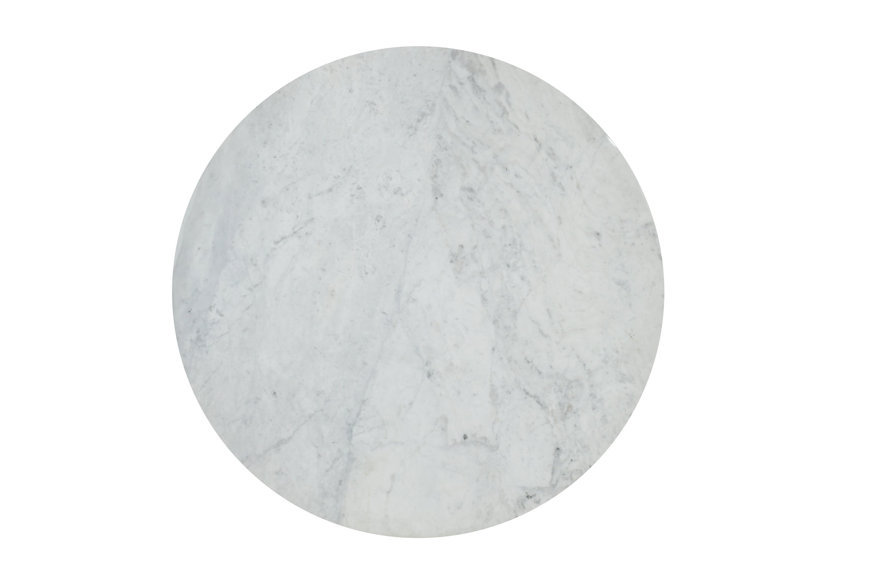 Rowan Gun Metal 54 Round Marble Dining Table - Ornate Home