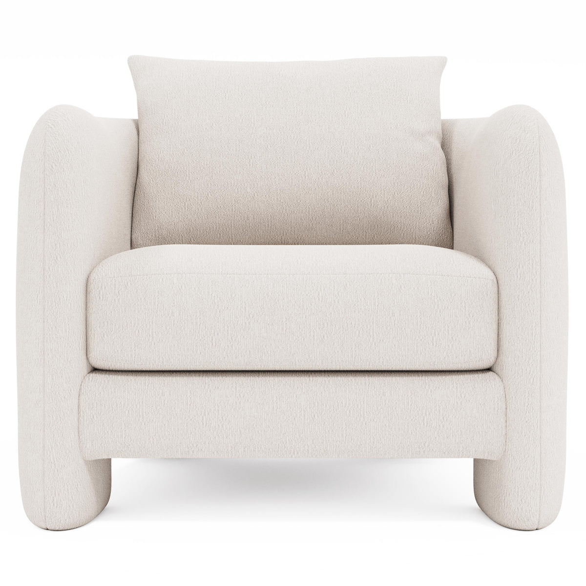 Rowan Ivory Chair Without Pillows - Ornate Home