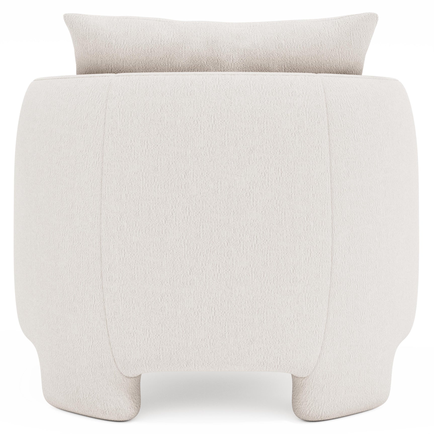 Rowan Ivory Chair Without Pillows - Ornate Home