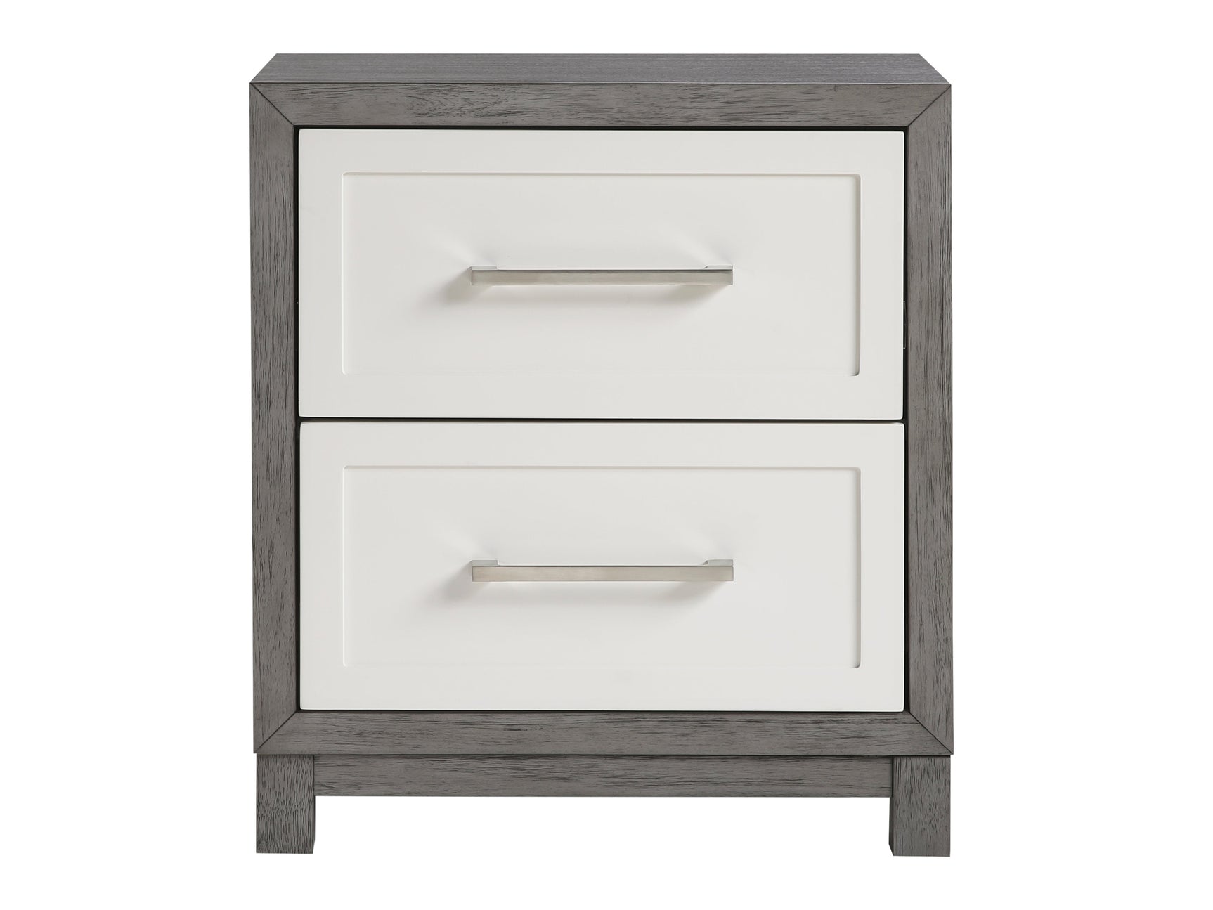 Rowan Ivory / Gray Nightstand - Ornate Home