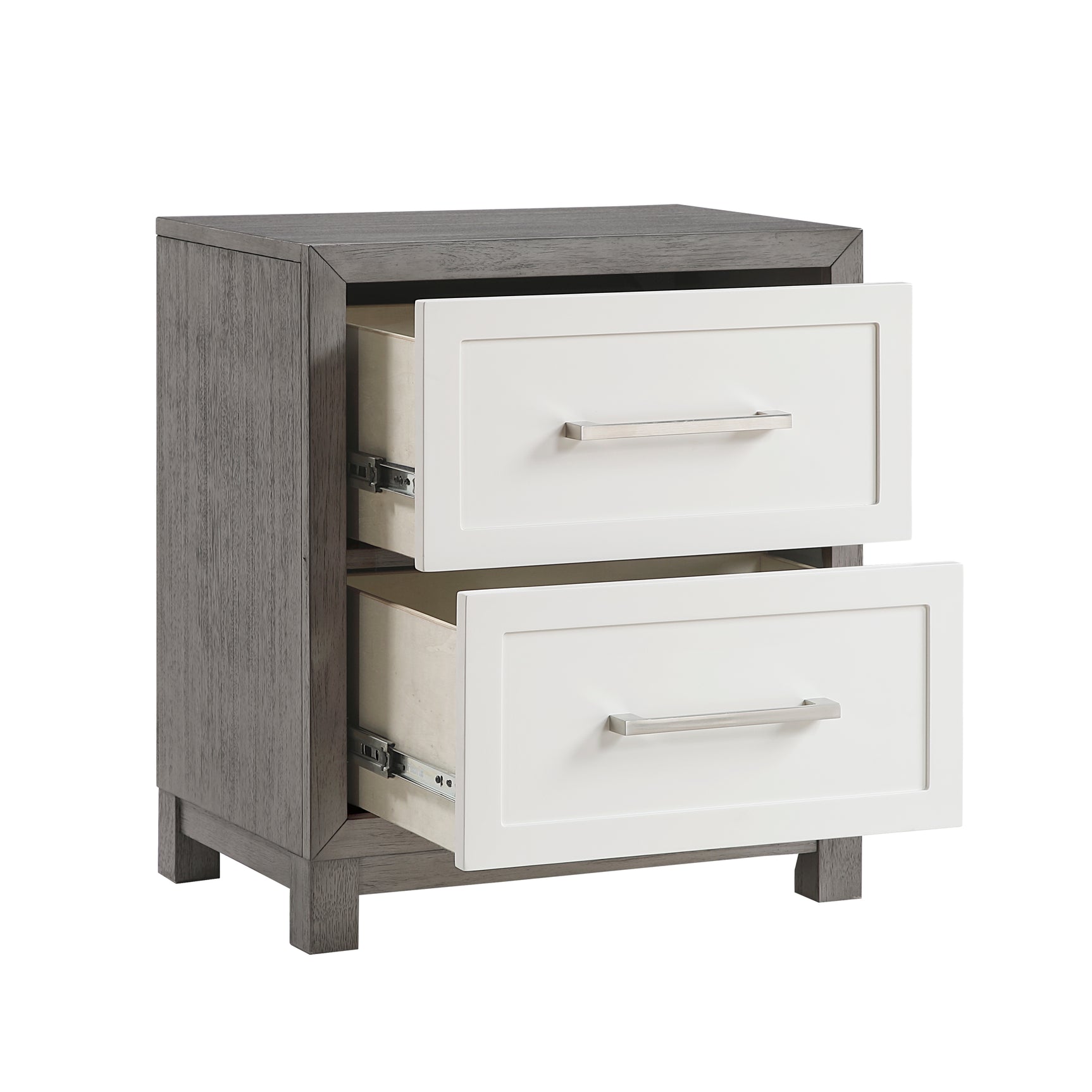 Rowan Ivory / Gray Nightstand - Ornate Home