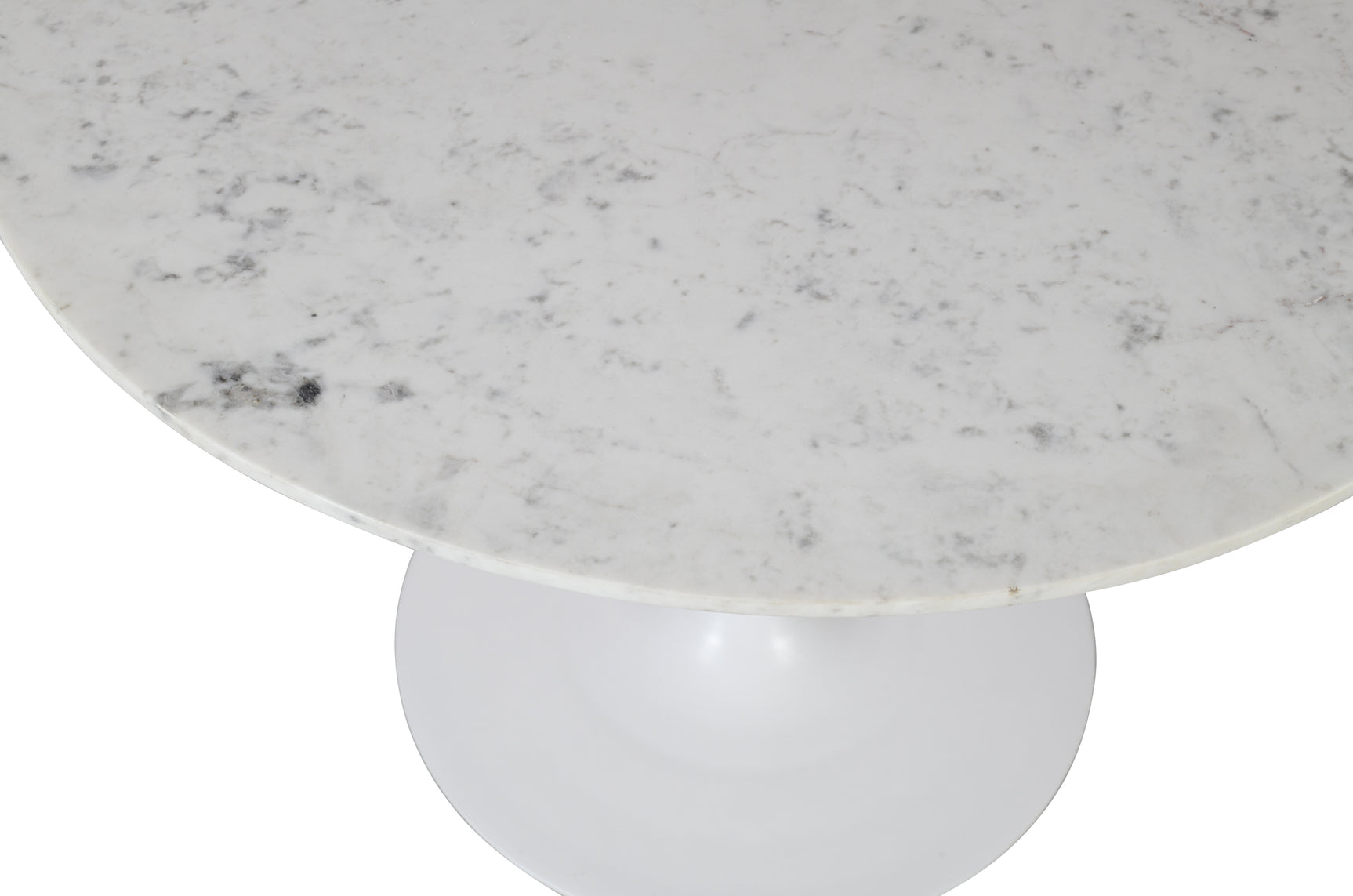 Rowan White 42 Round Marble Dining Table - Ornate Home