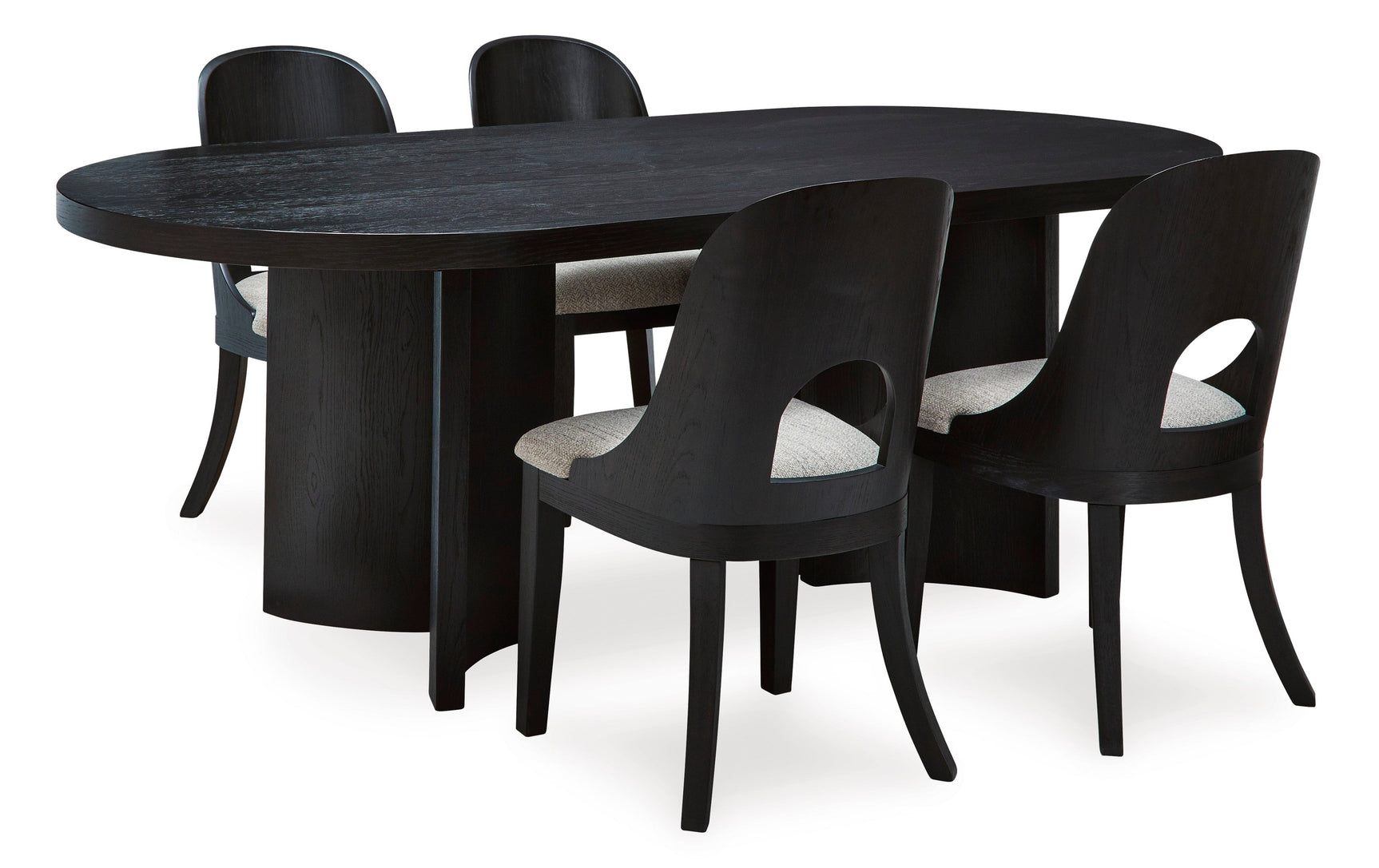 Rowanbeck Black Dining Room Set / 5pc (Online Special Price) - Ornate Home