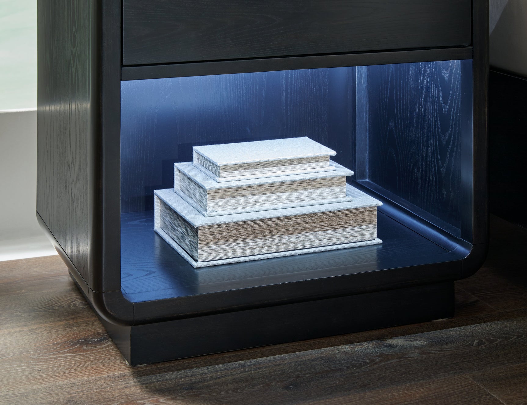 Rowanbeck Black Nightstand (Online Special Price) - Ornate Home