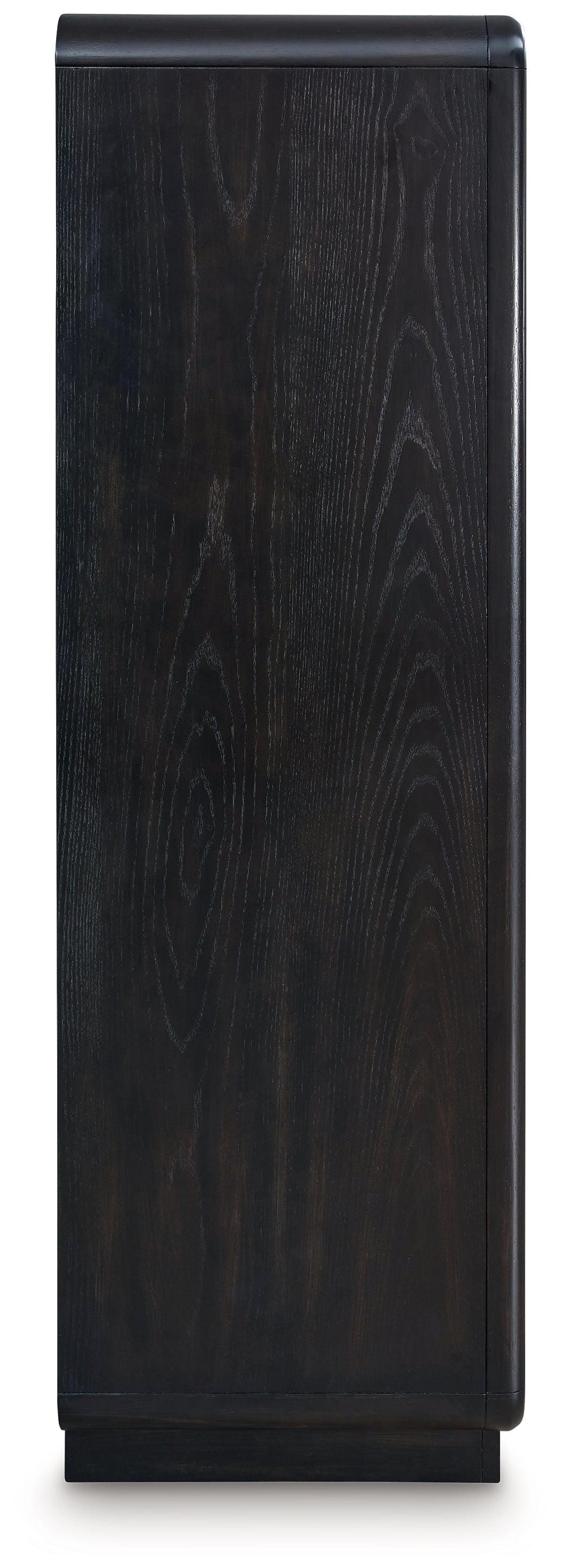 Rowanbeck Gray/Black King Panel Bed, Dresser, Mirror, Chest and Nightstand - Ornate Home
