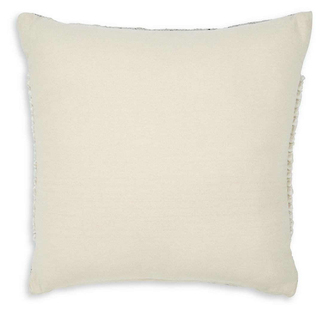 Rowcher Gray/White Pillow - Ornate Home