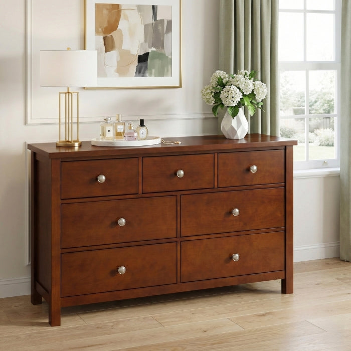 Rowe Brown 7-Drawer Dresser - Ornate Home