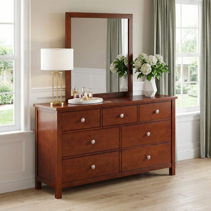 Rowe Brown 7-Drawer Dresser - Ornate Home