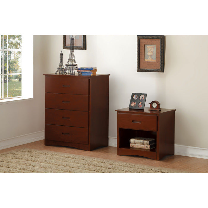 Rowe Dark Cherry Nightstand - Ornate Home