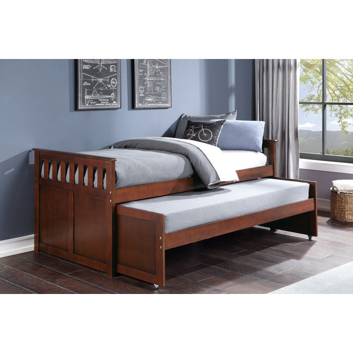Rowe Dark Cherry Twin/Twin Bed - Ornate Home