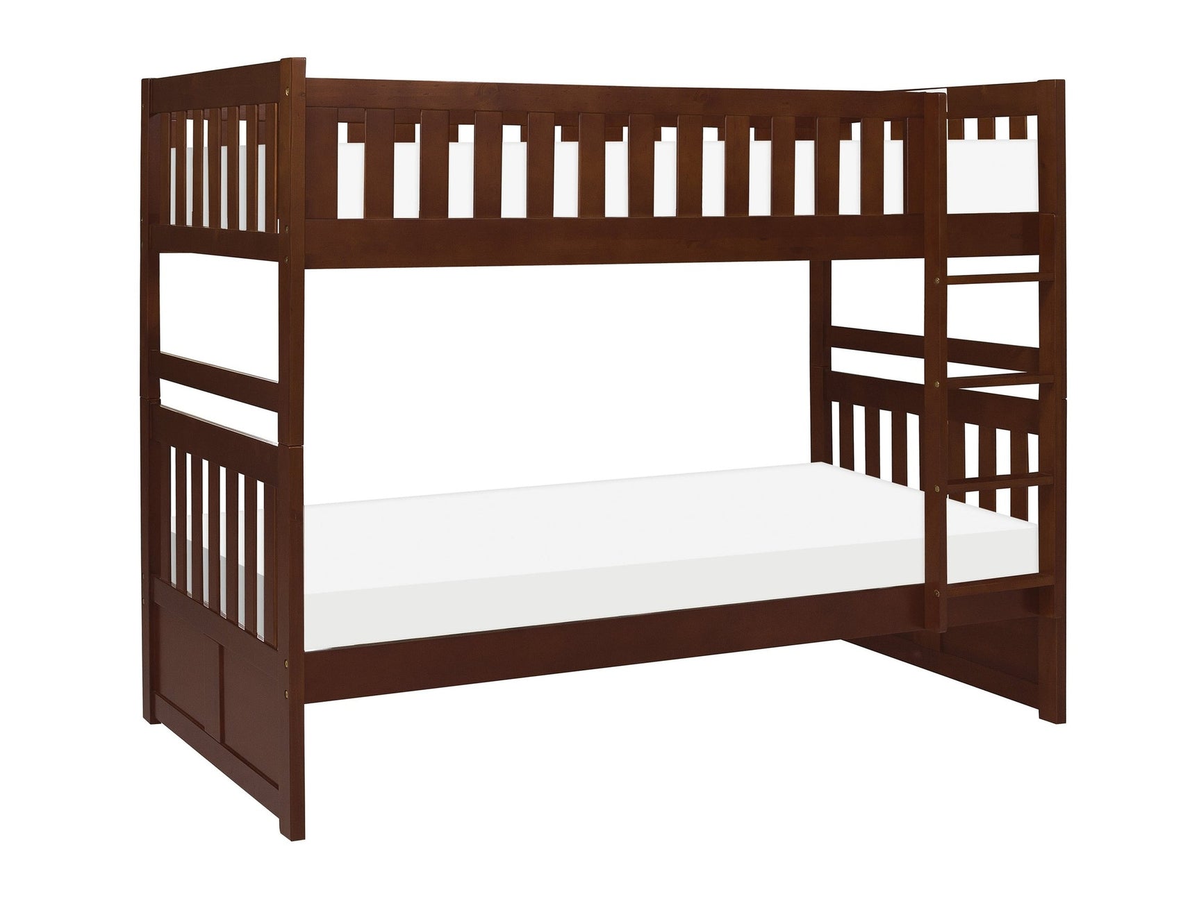 Rowe Dark Cherry Twin/Twin Bunk Bed - Ornate Home