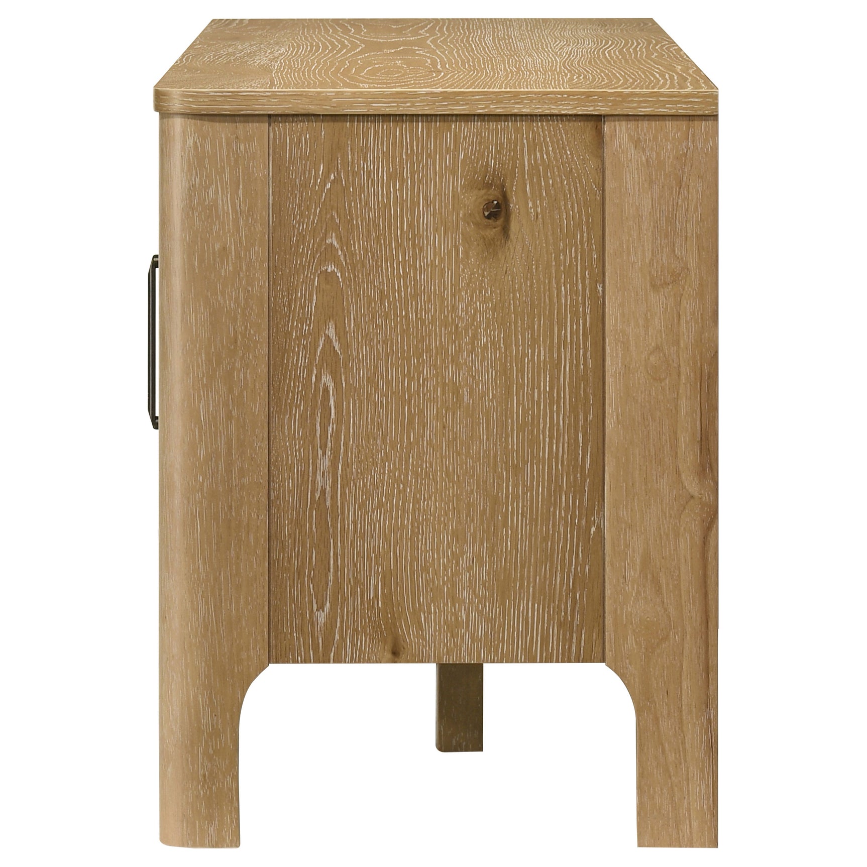 Rowe Light Oak 65-inch 2-door Wood TV Stand Media Console - Ornate Home