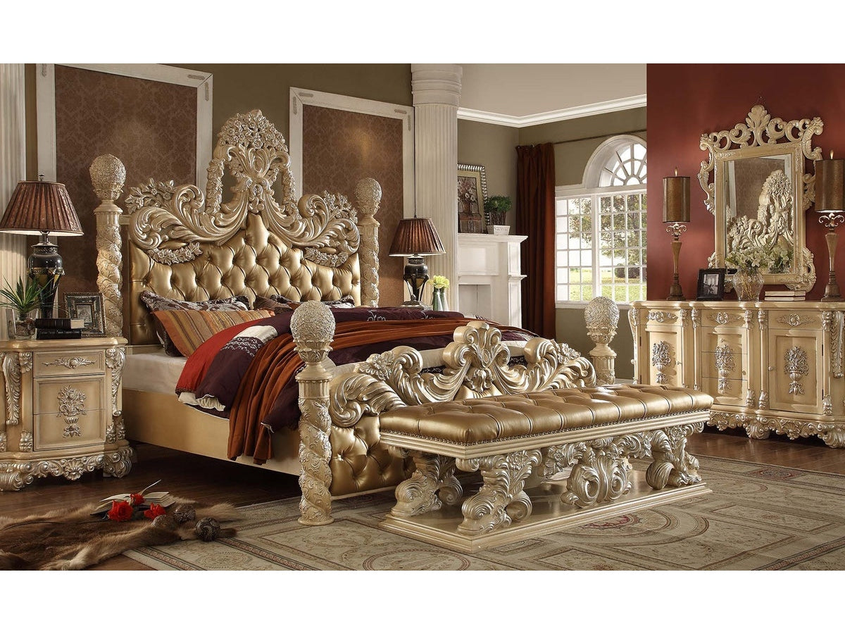 Rowena Pickle Frost California King Bed / HD-7266 - Ornate Home