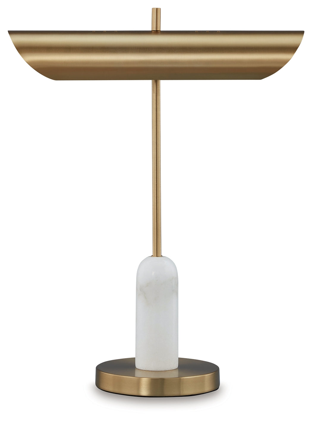 Rowleigh Gold Finish/White Desk Lamp (Online Special Price) - Ornate Home