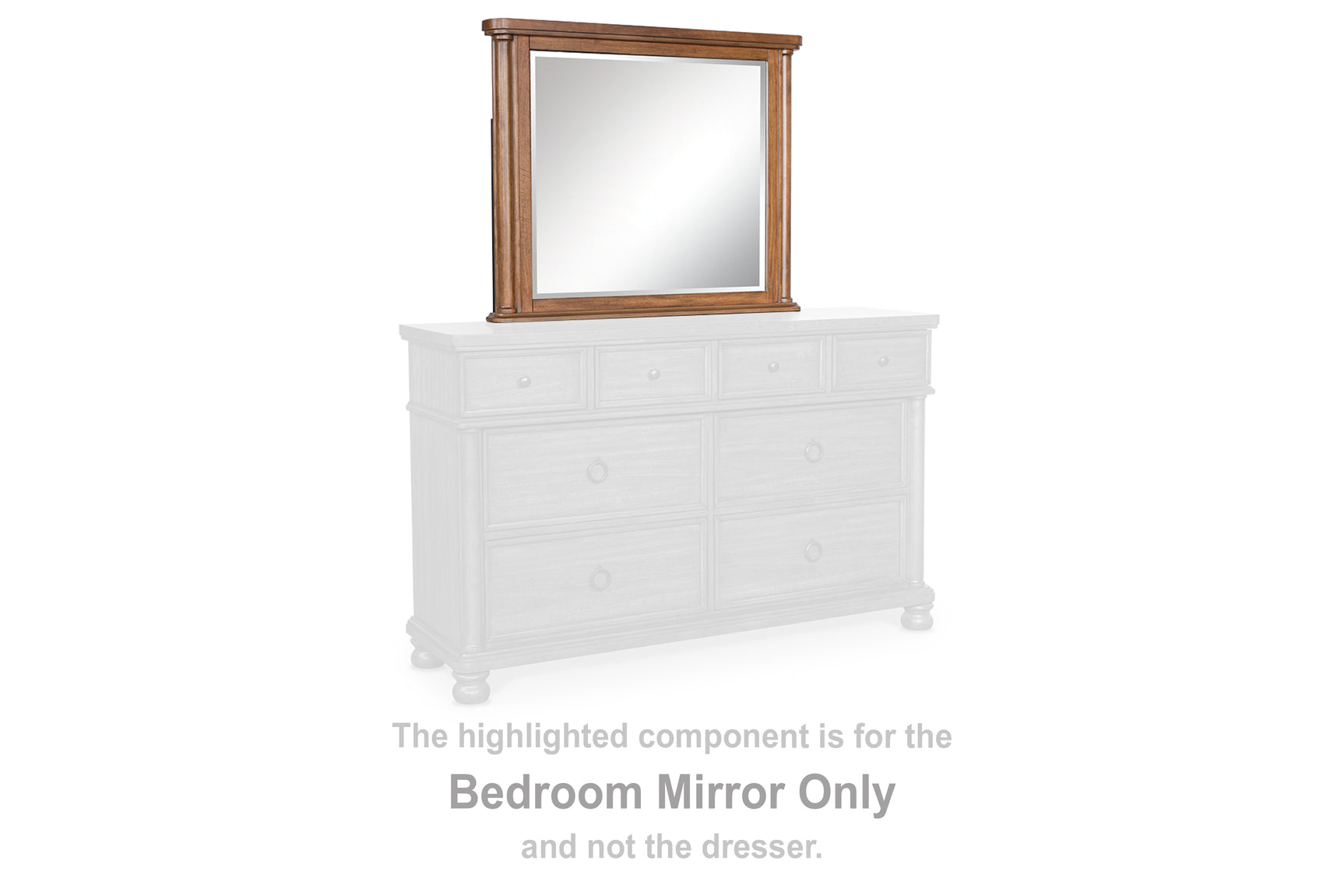 Rowlenstown Brown Bedroom Mirror - Ornate Home