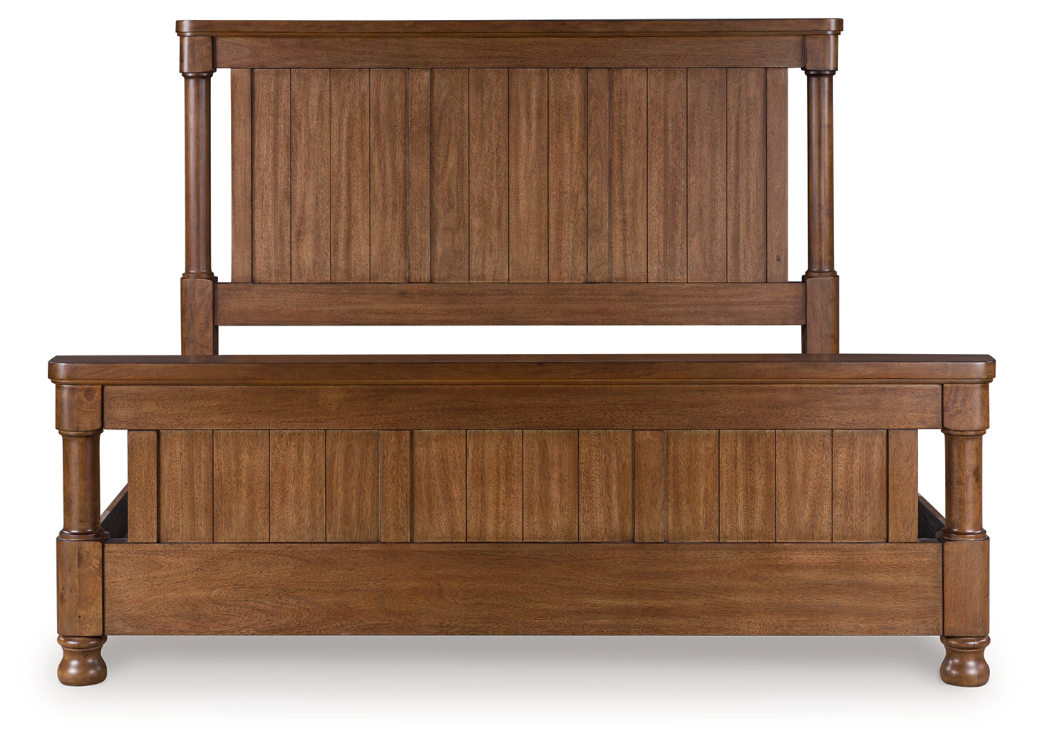 Rowlenstown Brown California King Poster Bed - Ornate Home