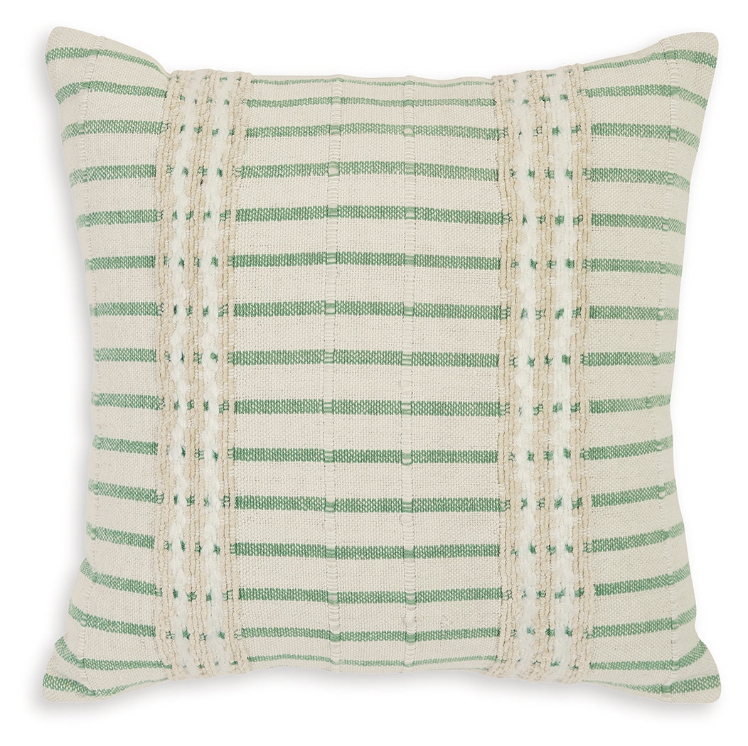 Rowton White/Green Pillow (Set of 4) - Ornate Home