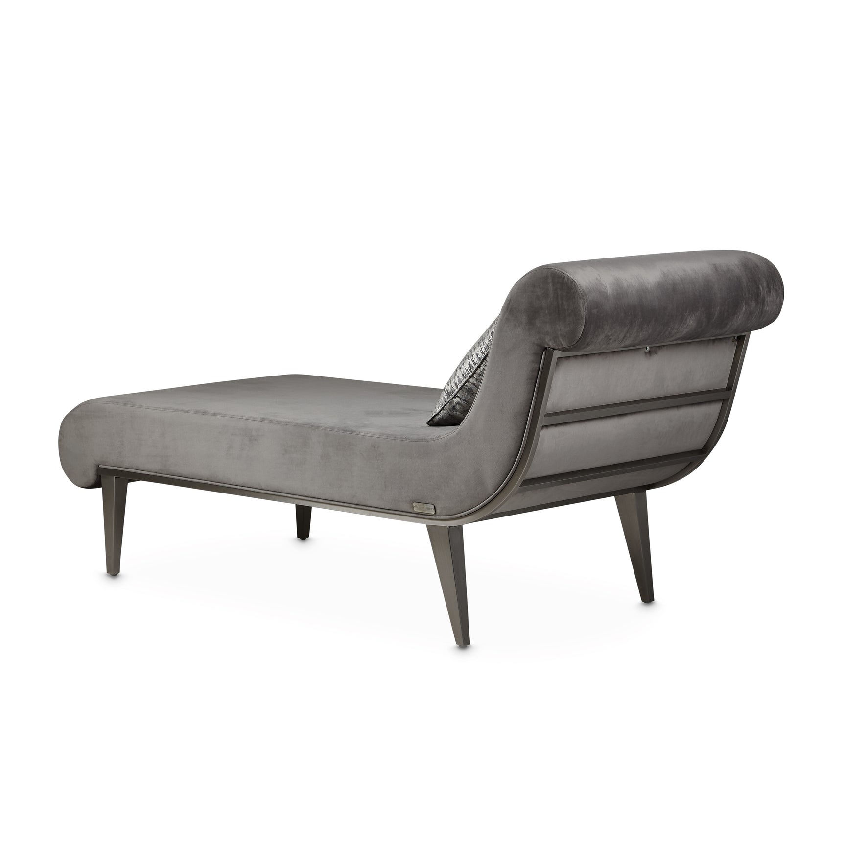 Roxbury Park Gray Pearl Velvet Chaise - Ornate Home