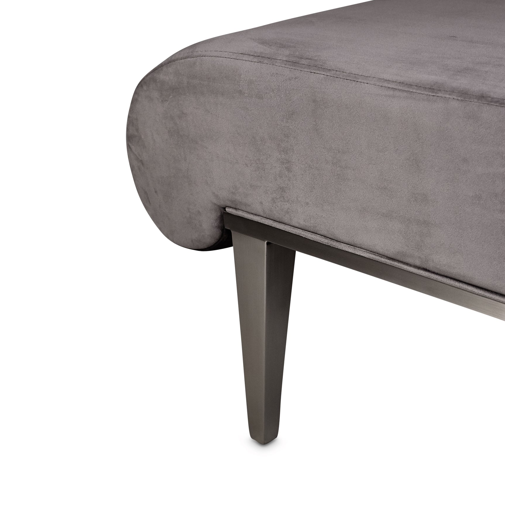 Roxbury Park Gray Pearl Velvet Chaise - Ornate Home