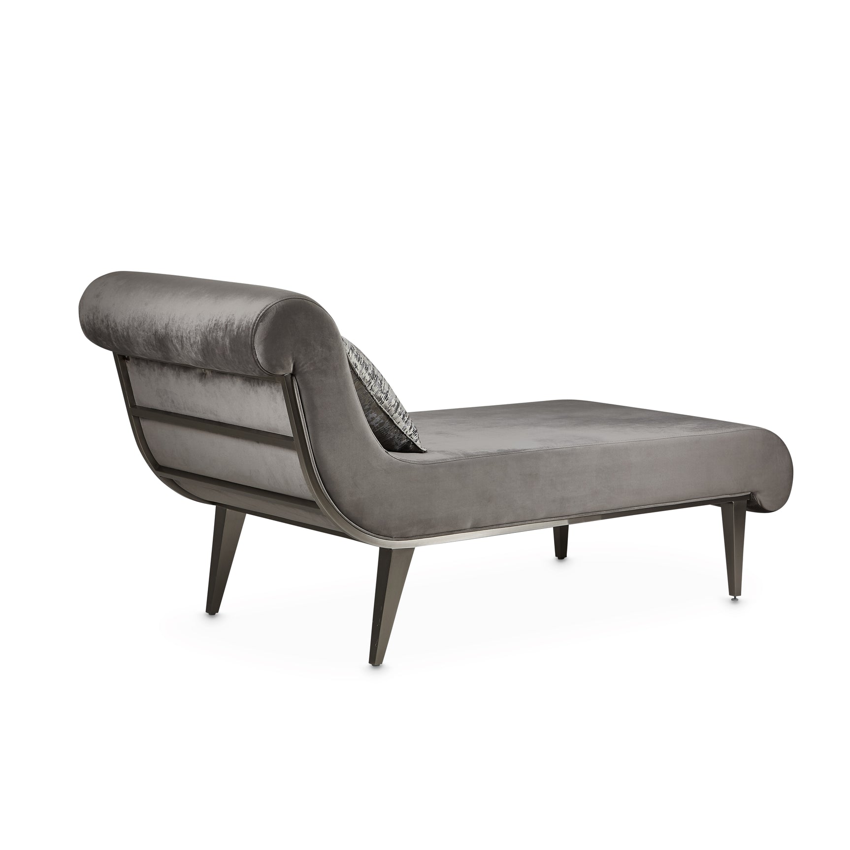 Roxbury Park Gray Pearl Velvet Chaise - Ornate Home