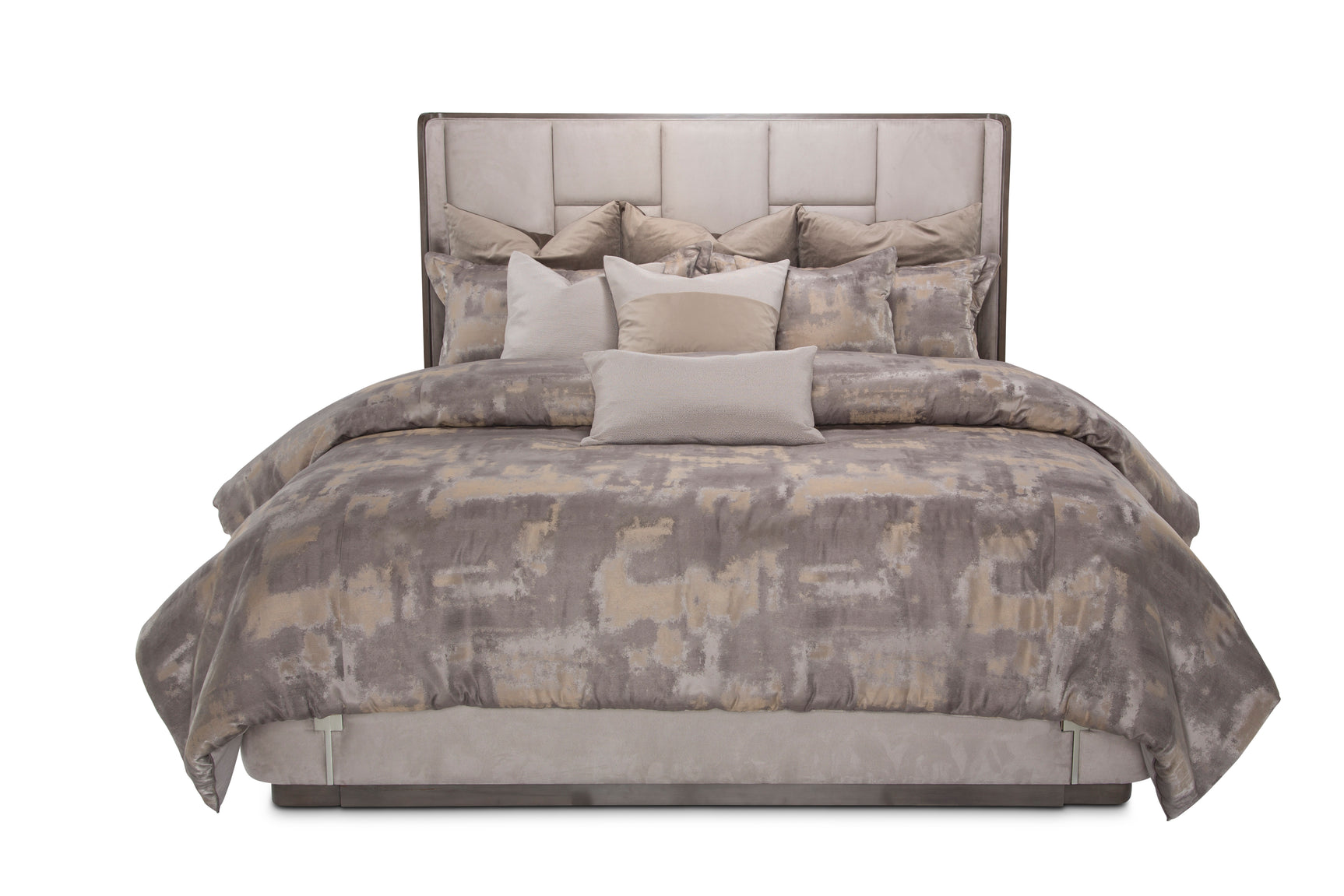 Roxbury Park Slate/Cement Multi-Panel Bed - Ornate Home