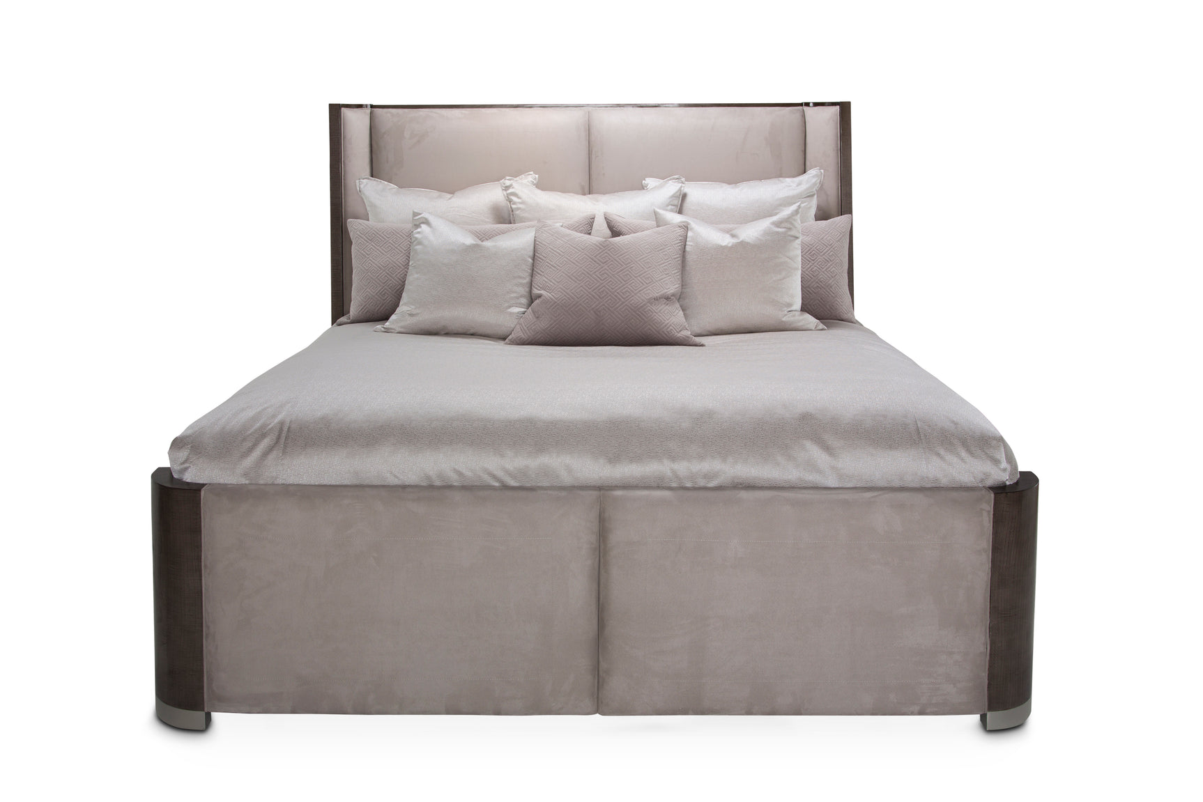 Roxbury Park Slate/Cement Queen Dual-Panel Bed - Ornate Home