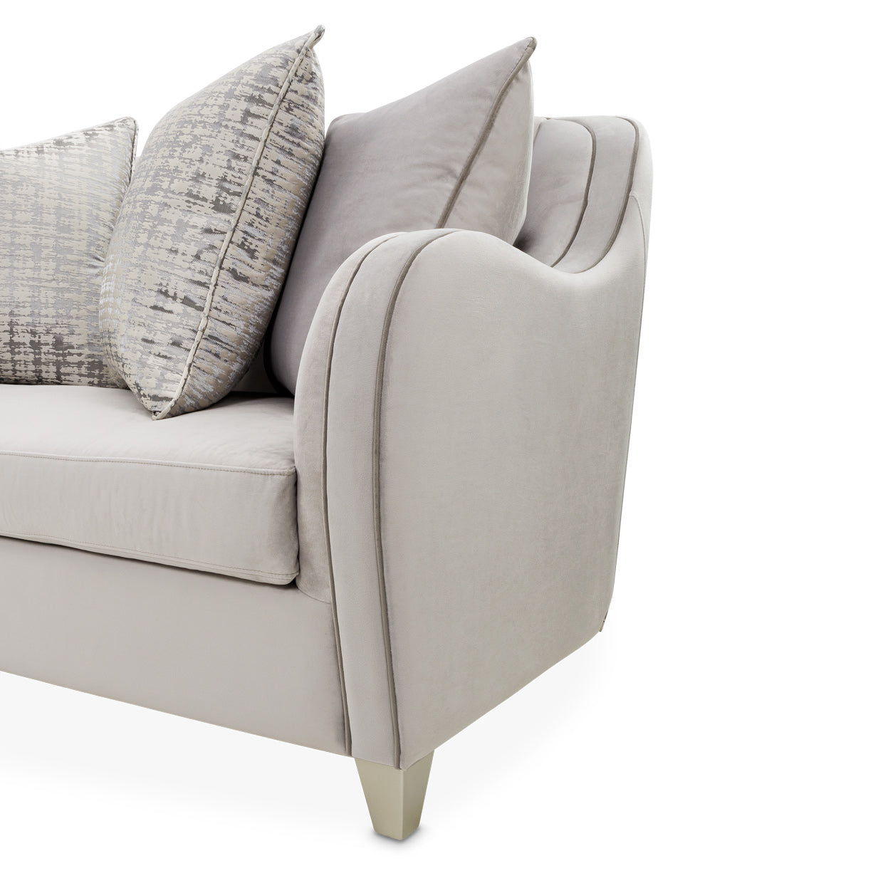 Roxbury Park Slate Velvet Loveseat - Ornate Home