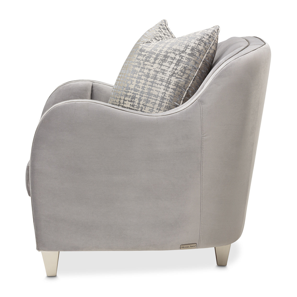 Roxbury Park Slate Velvet Matching Chair - Ornate Home