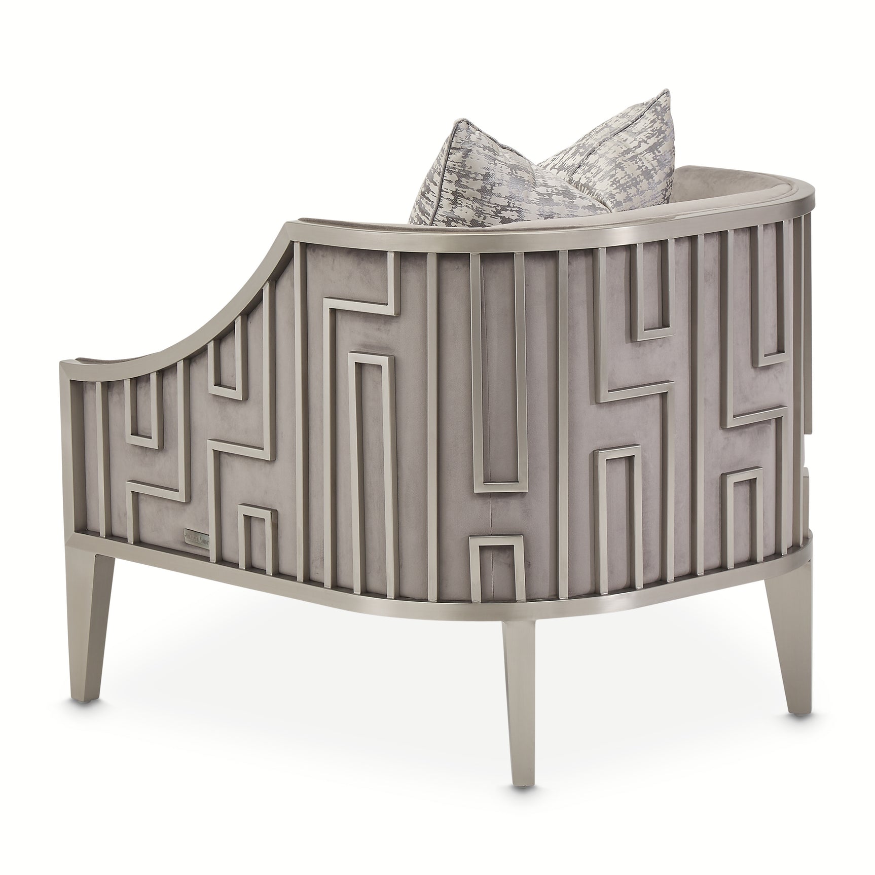Roxbury Park Steel Gray Velvet Accent Chair - Ornate Home