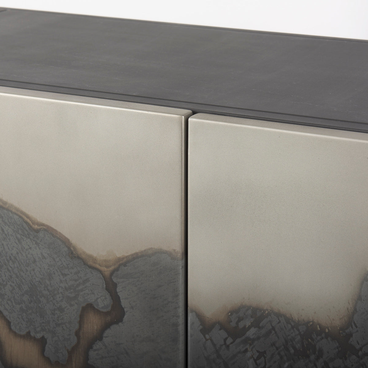 Roxdale Black/Gray Acid Wash Metal Sideboard - Ornate Home