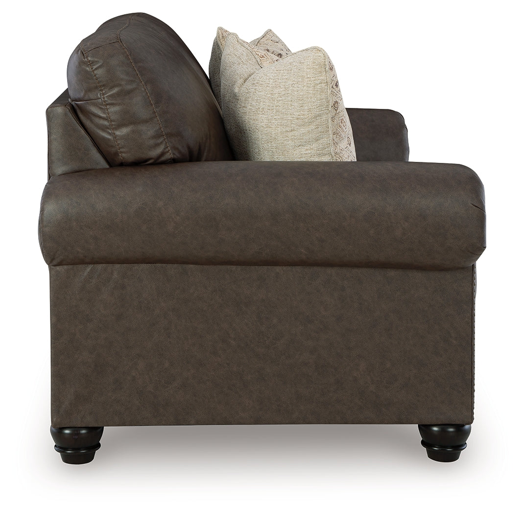 Roxmere Umber Loveseat - Ornate Home