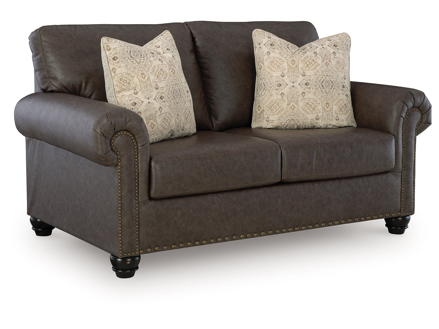 Roxmere Umber Loveseat - Ornate Home