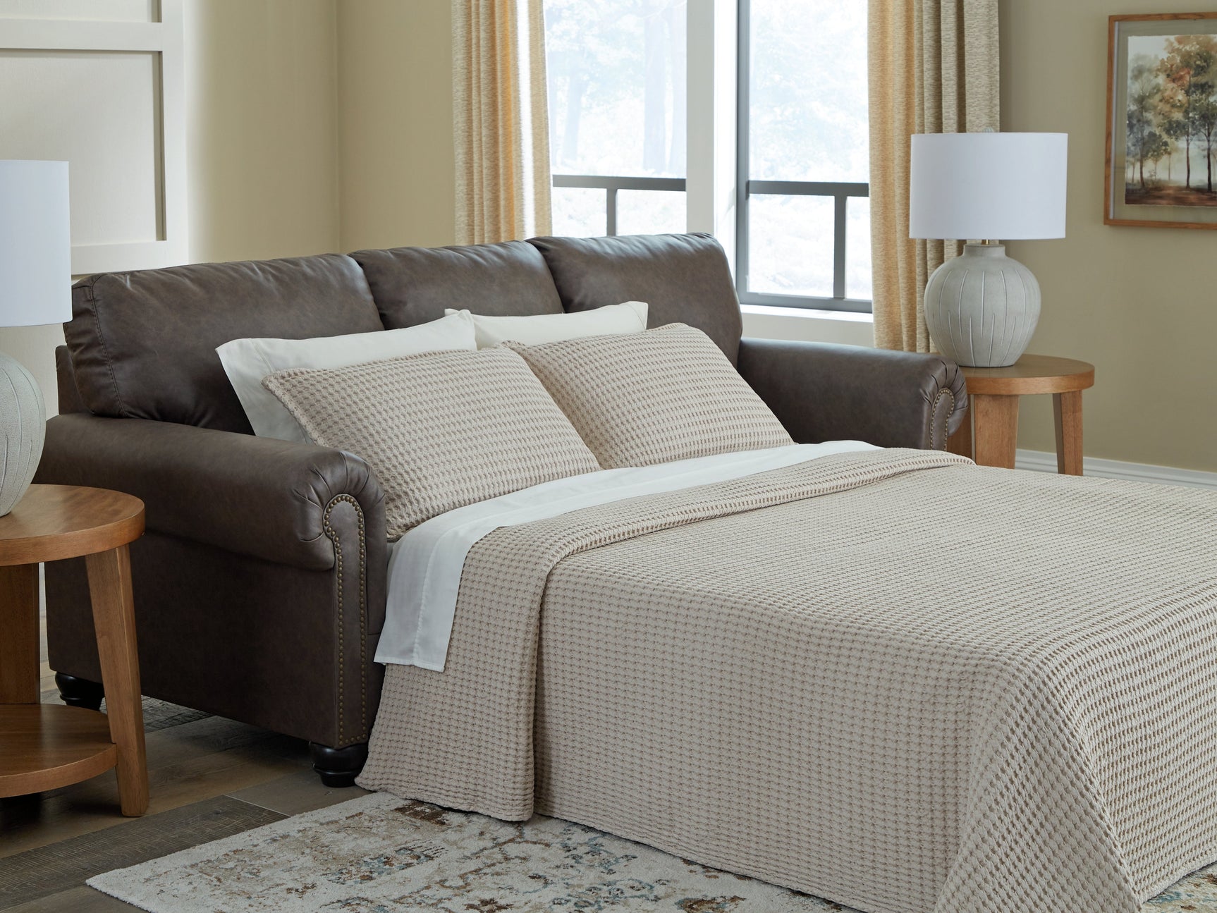 Roxmere Umber Queen Sofa Sleeper (Online Special Price) - Ornate Home