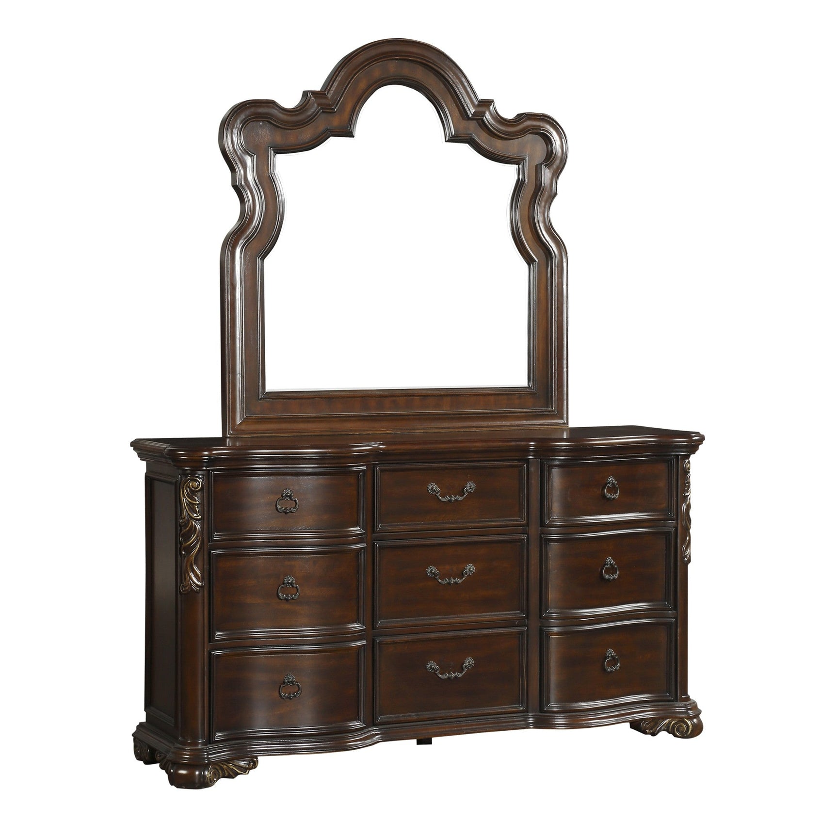 Royal Highlands Dark Cherry Mirror - Ornate Home