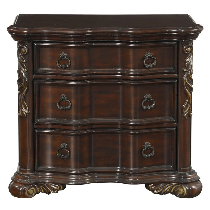 Royal Highlands Dark Cherry Nightstand - Ornate Home