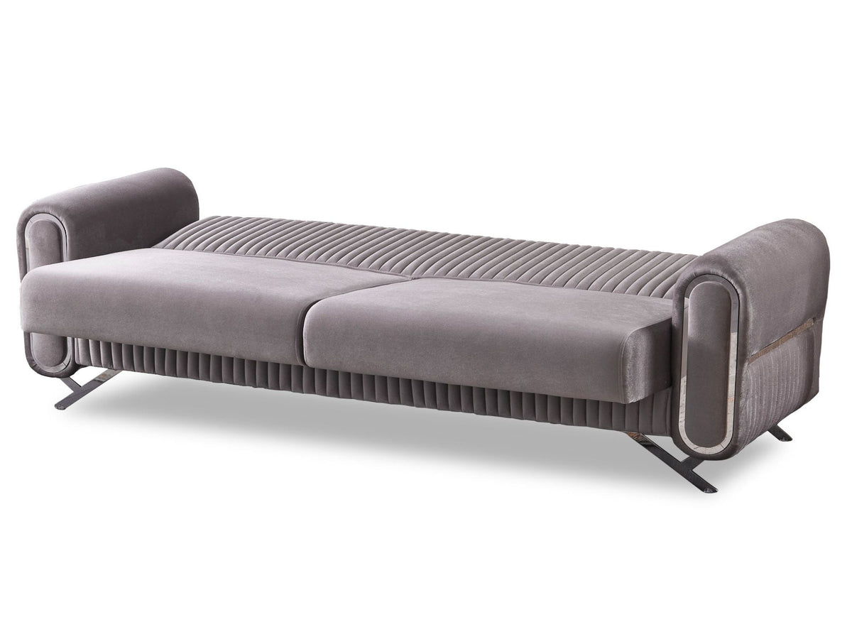 Royal Light Grey Convertible Sofa - Ornate Home