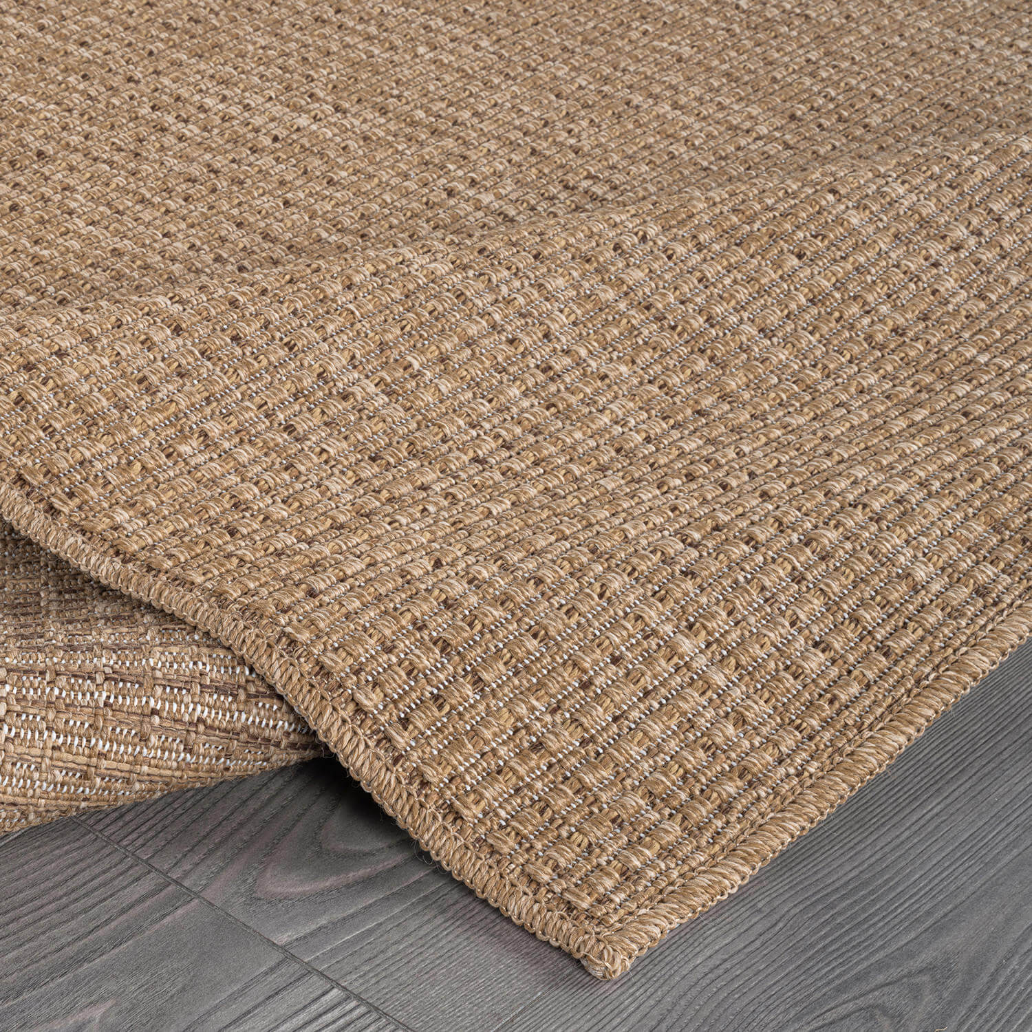 Royal Natural Easy Jute Indoor Outdoor Washable Area Rugs - Ornate Home