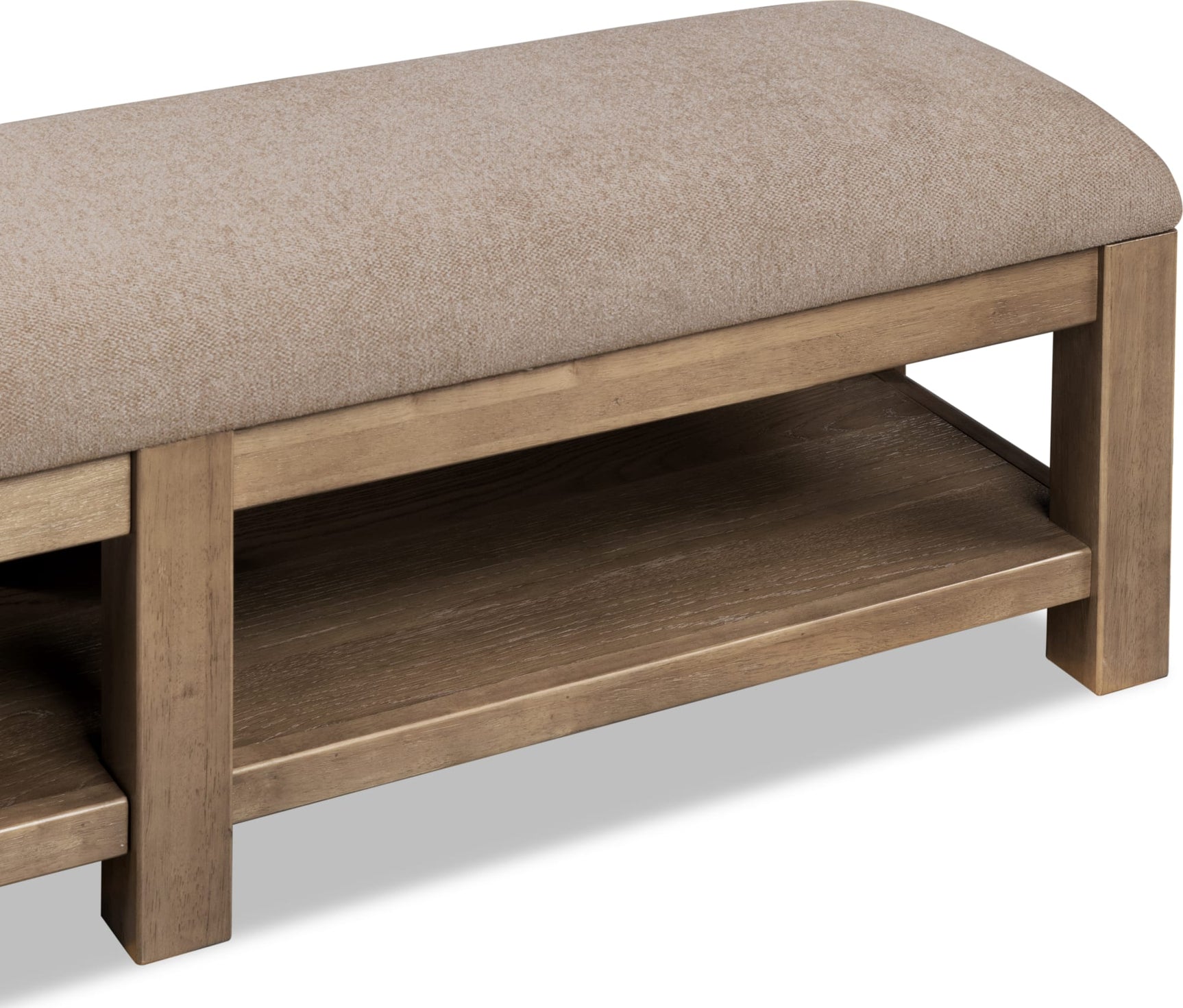 Roycroft Butternut/Harvest Wood Wood/Upholstered Bench - Ornate Home