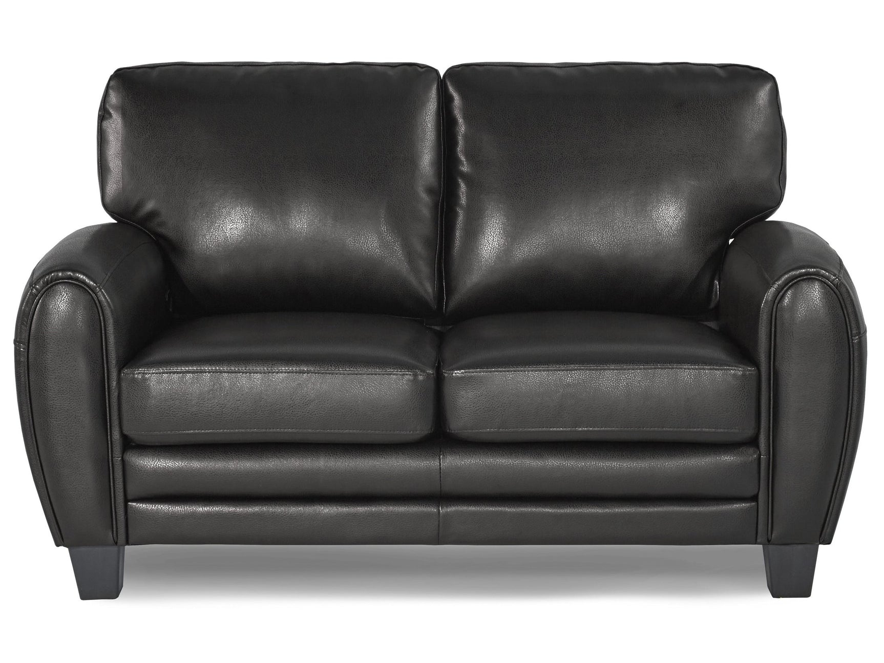 Rubin Black Loveseat - Ornate Home