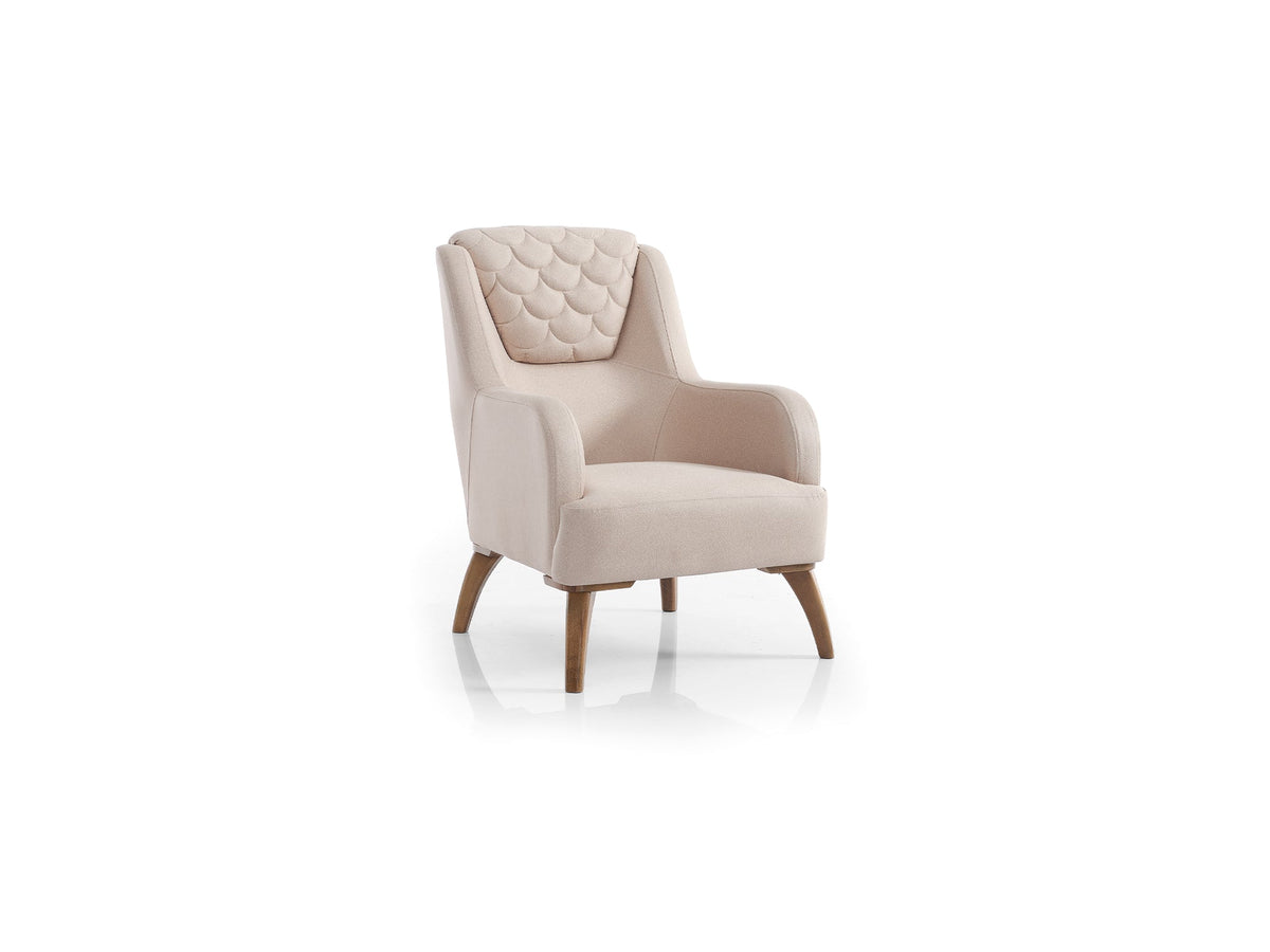 Ruby Beige Chair - Ornate Home