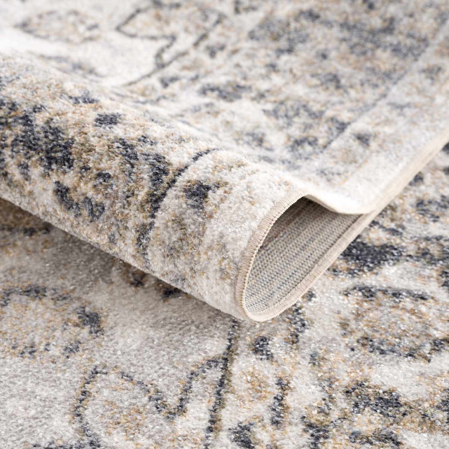 Rudo Beige Flat Pile Washable Rug - Ornate Home