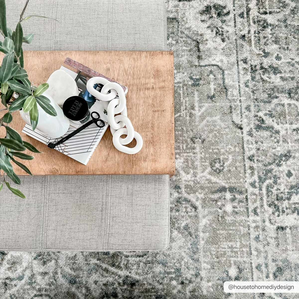 Rudo Blue Washable Area Rug - Ornate Home