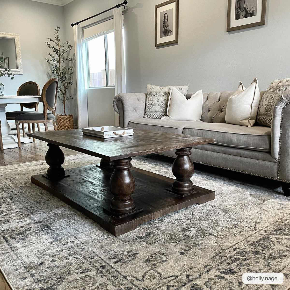 Rudo Blue Washable Area Rug - Ornate Home