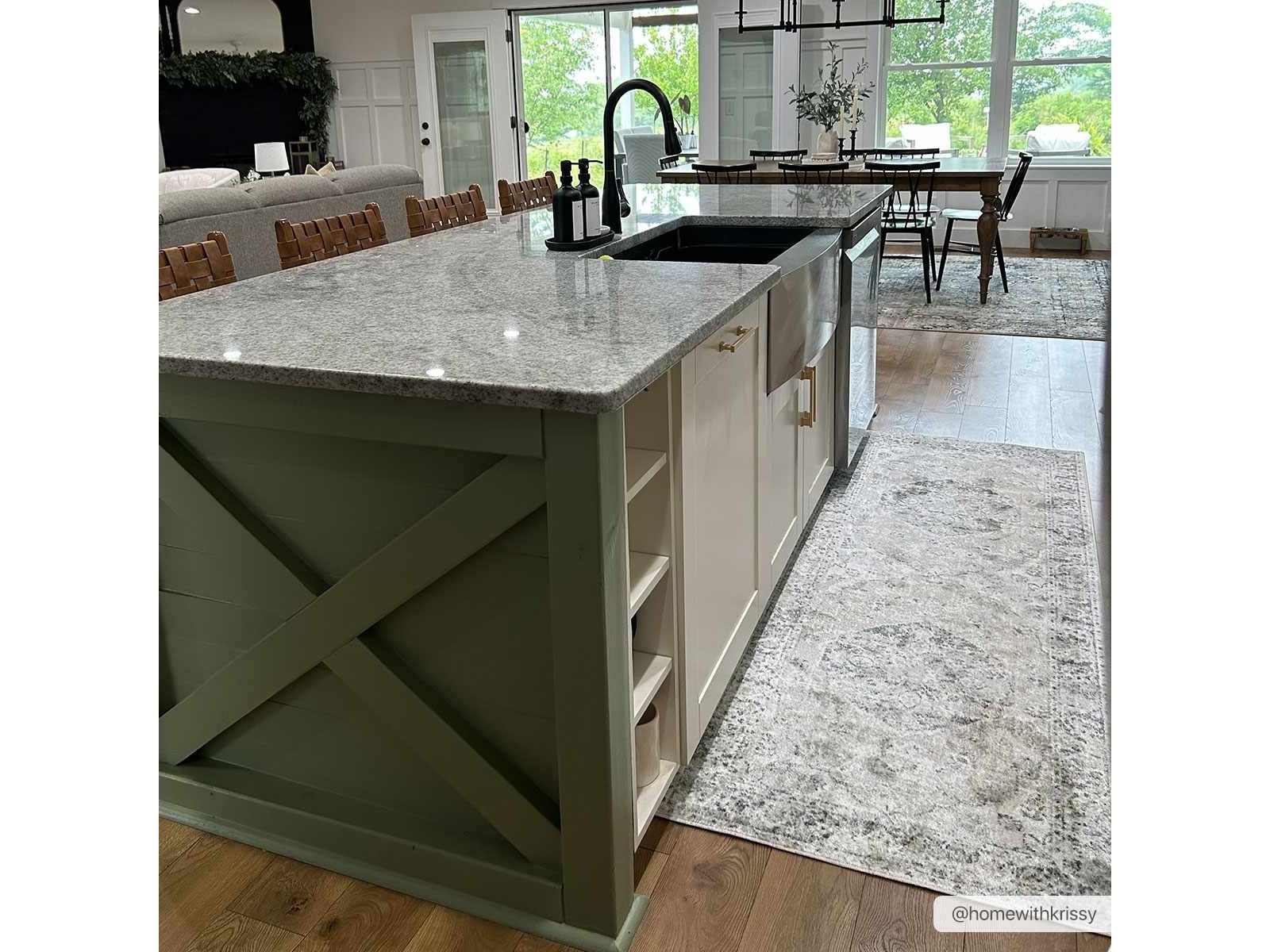 Rudo Cream Washable Area Rug - Ornate Home