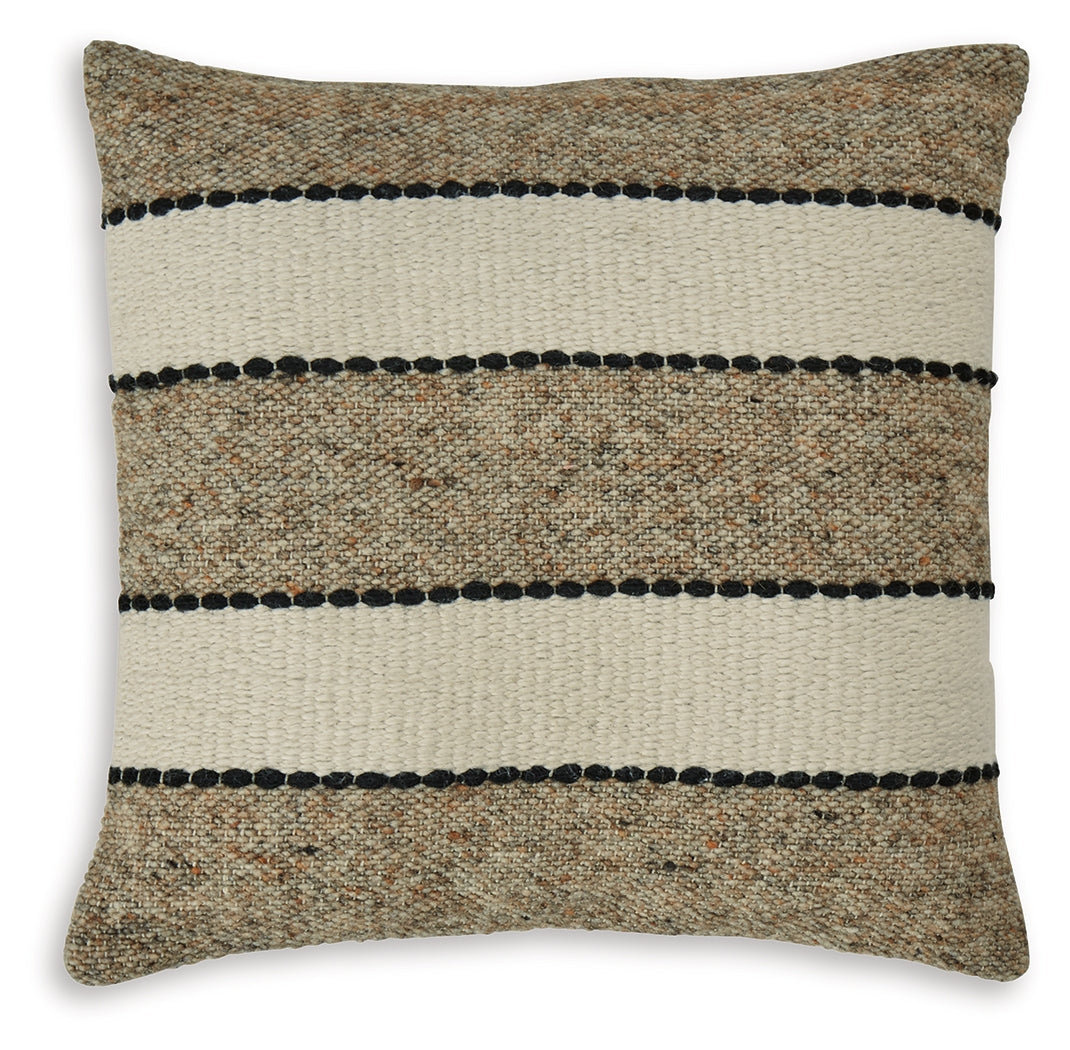 Rueford Brown/Black/Natural Pillow (Set of 4) - Ornate Home