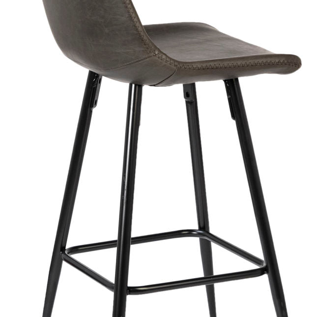 Rufina Dark Gray Counter Stool - Ornate Home