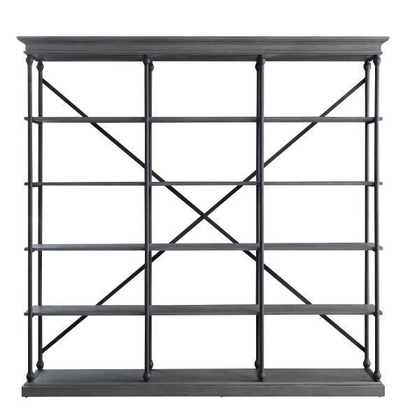 Rukia Gray/Black 84" Bookshelf - Ornate Home