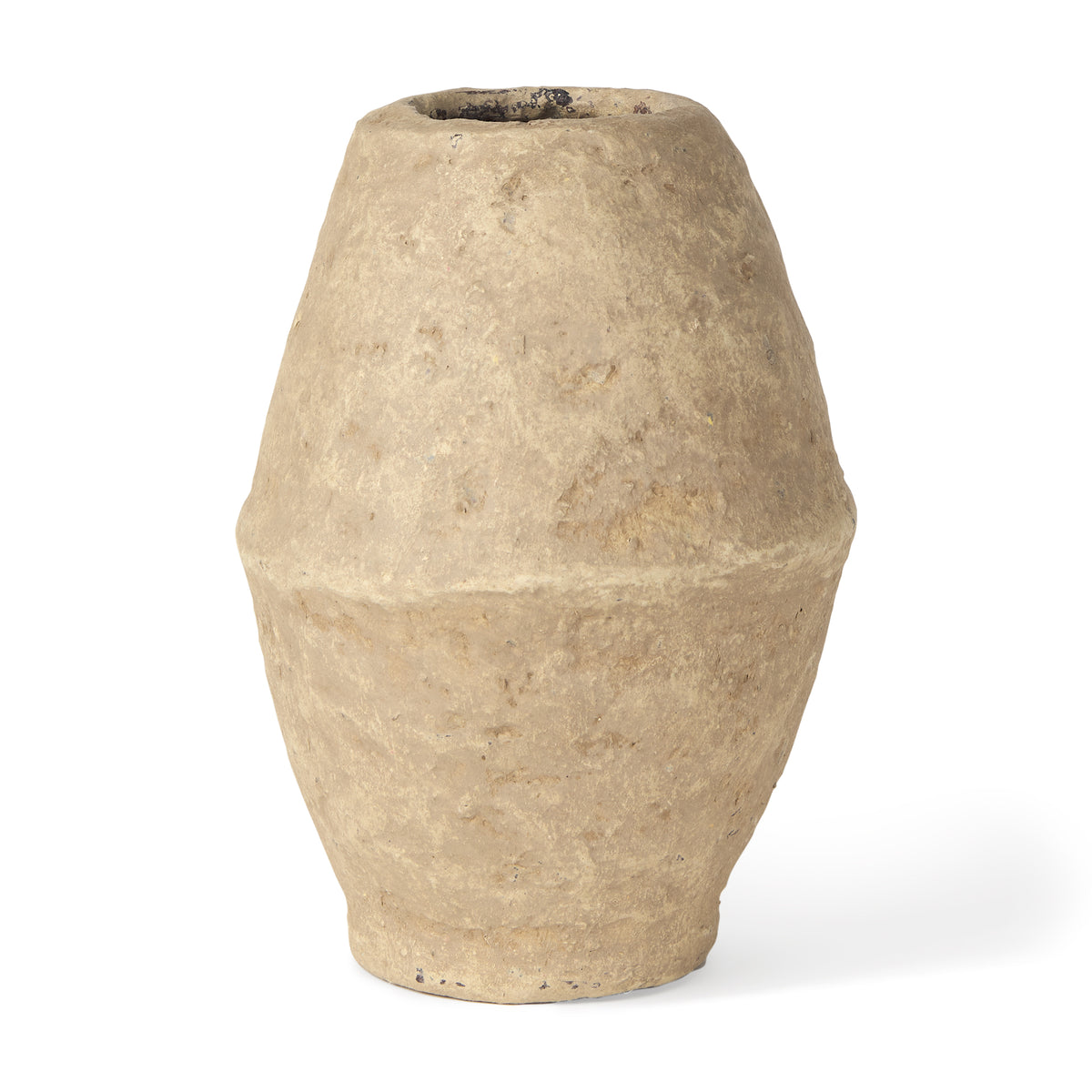 Rundal Beige Small Paper Mache Vase - Ornate Home