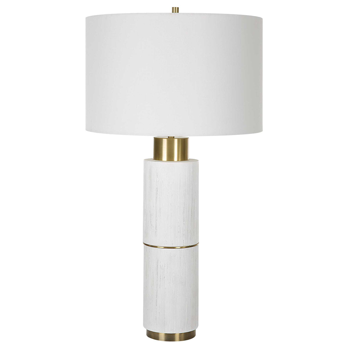 Ruse Whitewashed Table Lamp - Ornate Home