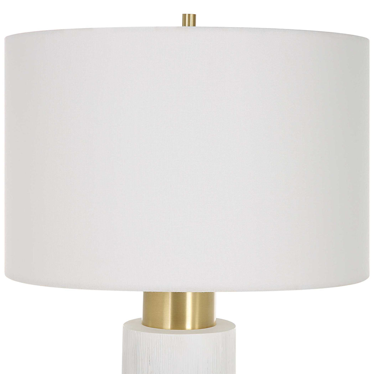 Ruse Whitewashed Table Lamp - Ornate Home